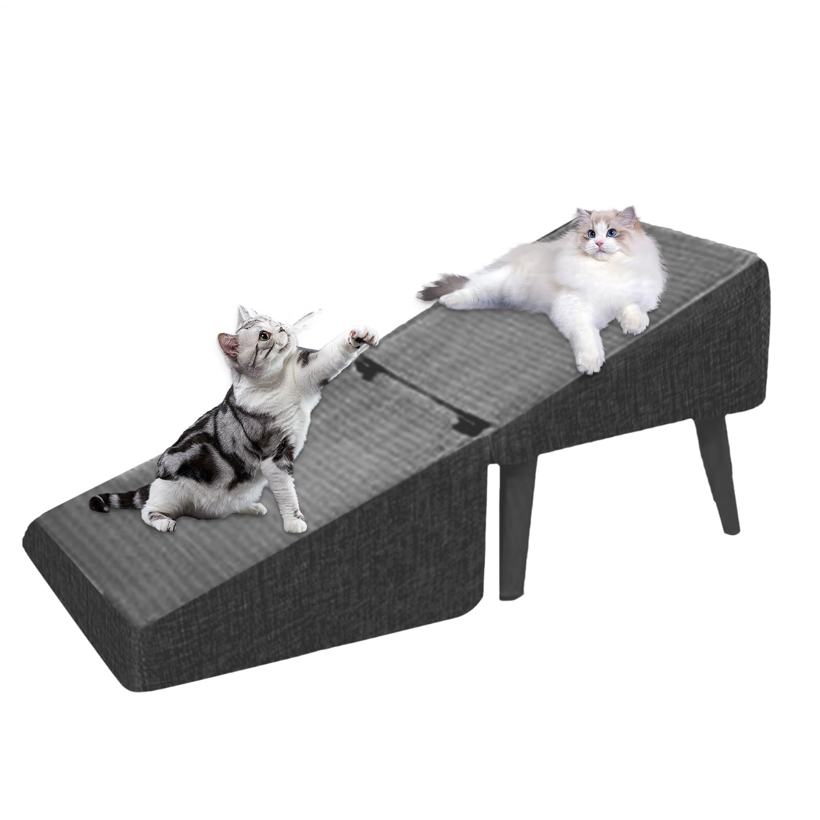 Leiter, Haustierbett-Rampe, Katzensofa-Stufen, leichtes, faltbares Design, spart Platz, 500 g, für den täglichen Gebrauch durch Hunde, Katzen und andere kleine Haustiere, Senioren oder erholende Tiere