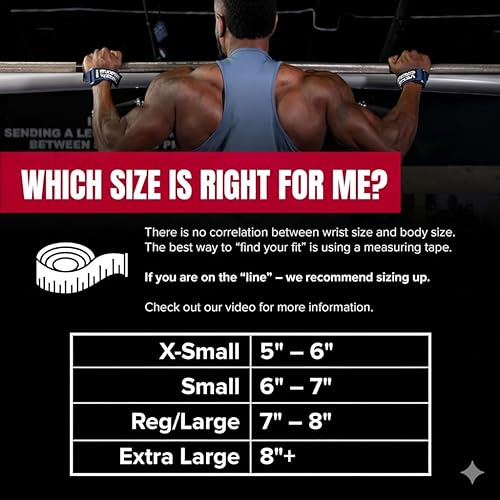 Miniatura 12 de Versa Gripps Clásico, fabricado en los Estados Unidos, correas de muñeca para levantamiento de pesas, el mejor accesorio de entrenamiento