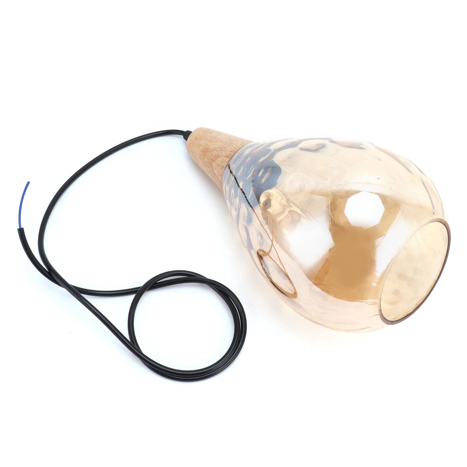Fdit Wisząca z oprawką E27, 16cm Drewniana Podstawa, 1 Sztuka, for Salon