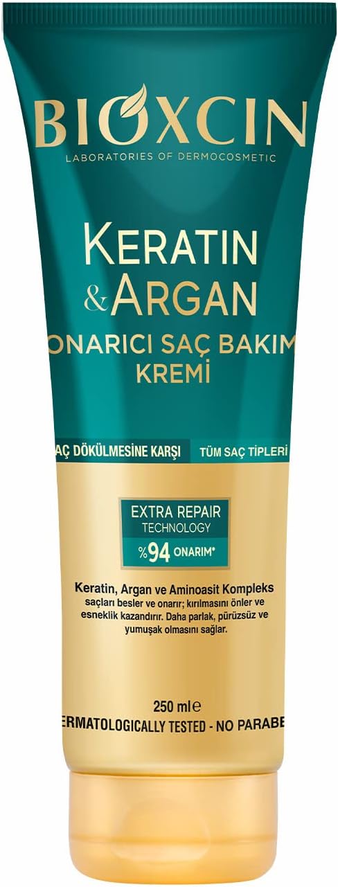 Keratin Argan Repair Hair Care Cream 250ml Weathered and Damaged Hair