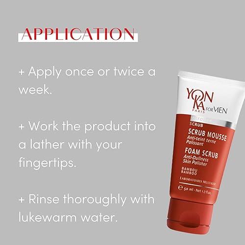 Miniatura 4 de Yon-Ka - Exfoliante espumoso para hombre (1.7 onzas líquidas), exfoliante de limpieza profunda, gel suave que aprieta los poros y evita los pelos