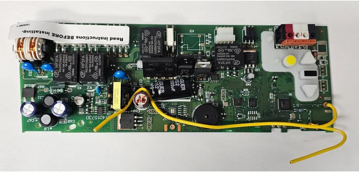 Replacement for Liftmaster Chamberlain Garage Door Logic Board 014D1573D Yellow Learn Compatible with Liftmaster/Chamberlain.