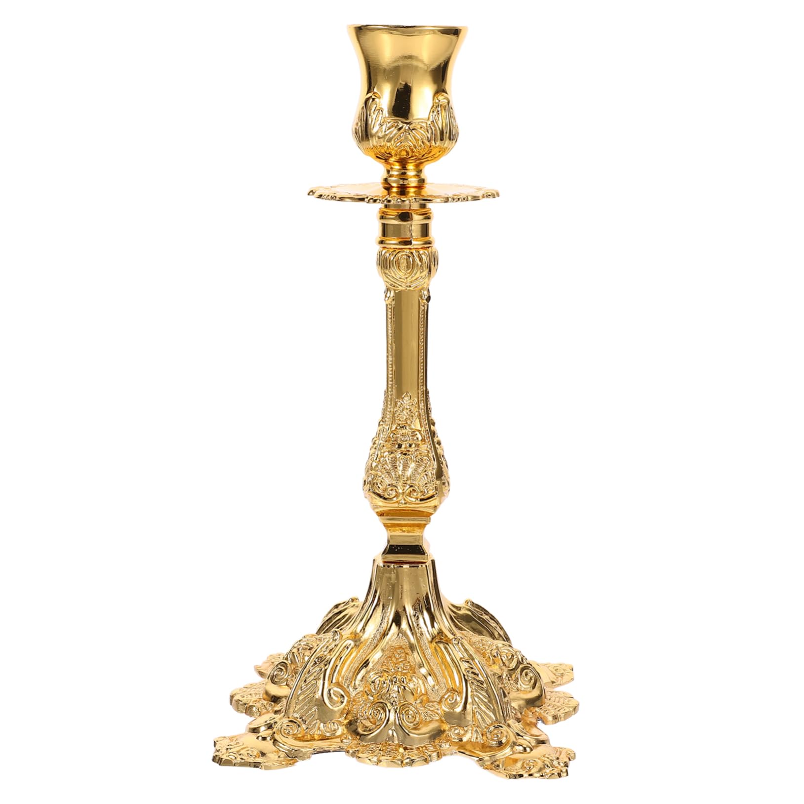 Candelabro Shabbat Vintage in Lega di Zinco, Oro, Regalo