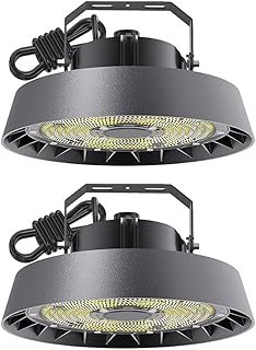ANTENLICHT 2er LED Hallenbeleuchtung 200W Kaltweiß 5000K | 90°Abstrahlwinkel 34000lm Strahler led UFO Highbay Industrielampe IP65 Hallenstrahler für Gewerbliche Lager/Werkstatt/Garage leuchte