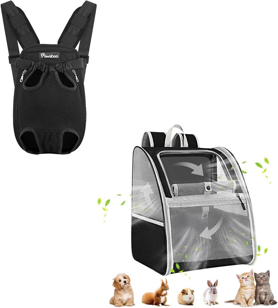 Pawaboo Pet Carrier Backpack and Large Cat Carrier