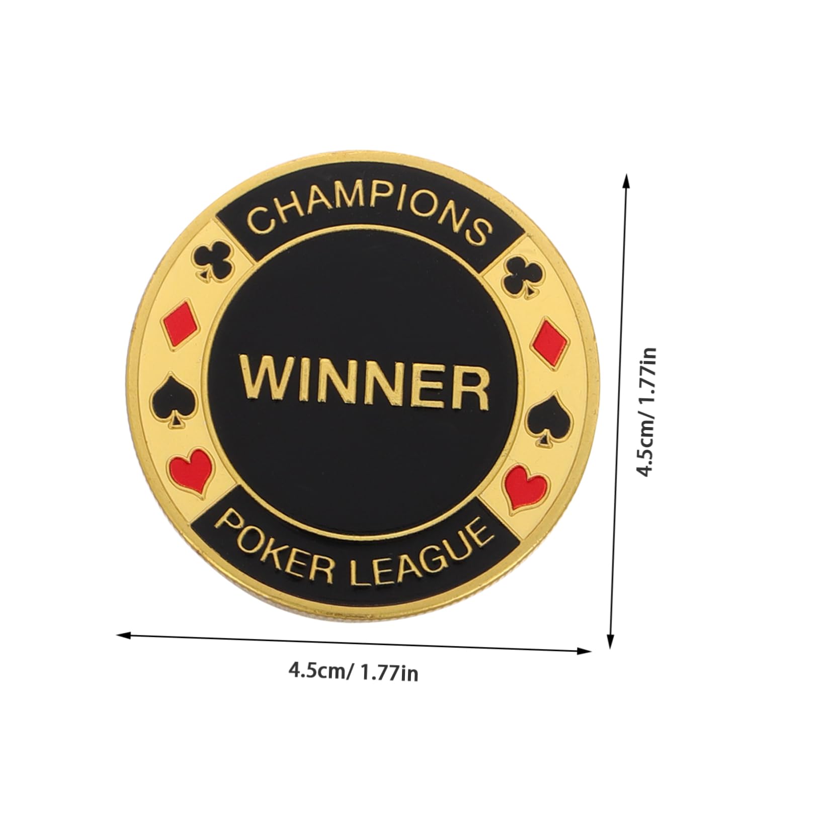 ibasenice Poker Card Press Metal Card Guard Lightweight Texas Hold Em Game Accessory Collectible Souvenir Coin for Men - Image 2