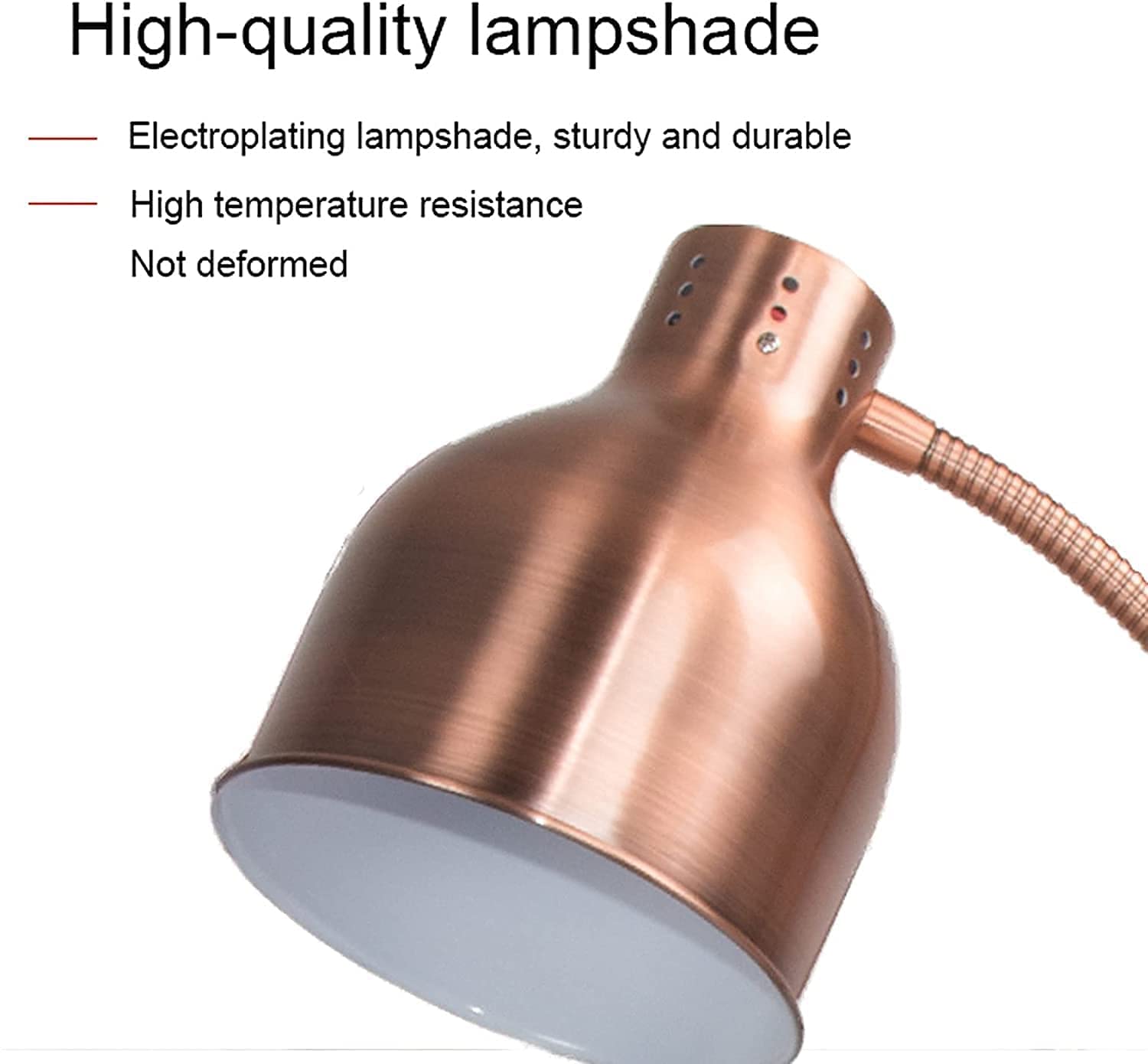 Lampada scaldavivande Lampada riscaldante per Alimenti Lampada riscaldante per Alimenti Lampada da Tavolo per Ristorante Cucina Buffet Tavolo riscaldante