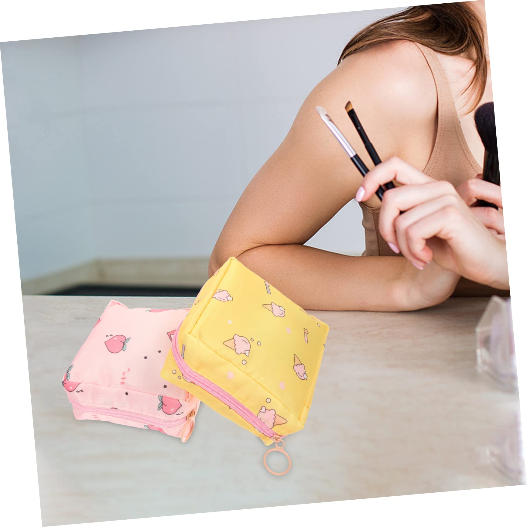 5 set Confezione Di Assorbenti Igienici Custodia Per Assorbenti Igienici Borsa Per Assorbenti Mestruali Porta Assorbenti Custodia Per Assorbenti Igienici Custodia 2 pezzi*5