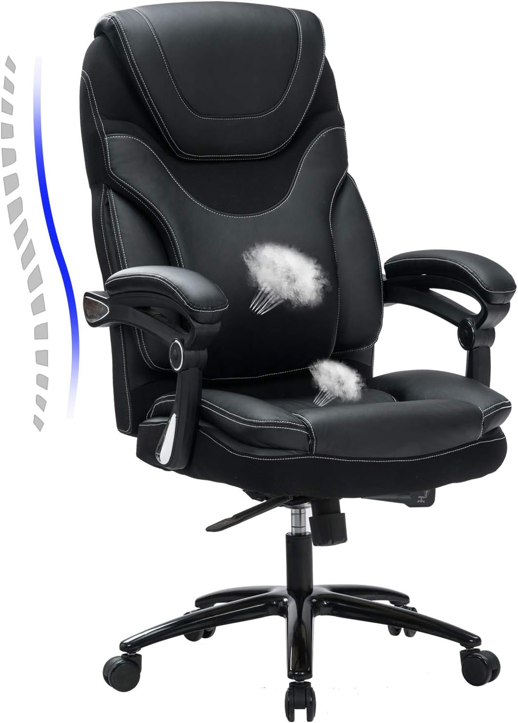 Buy KCREAM Executive Office Chair Heavy Duty Metal Base, Computer