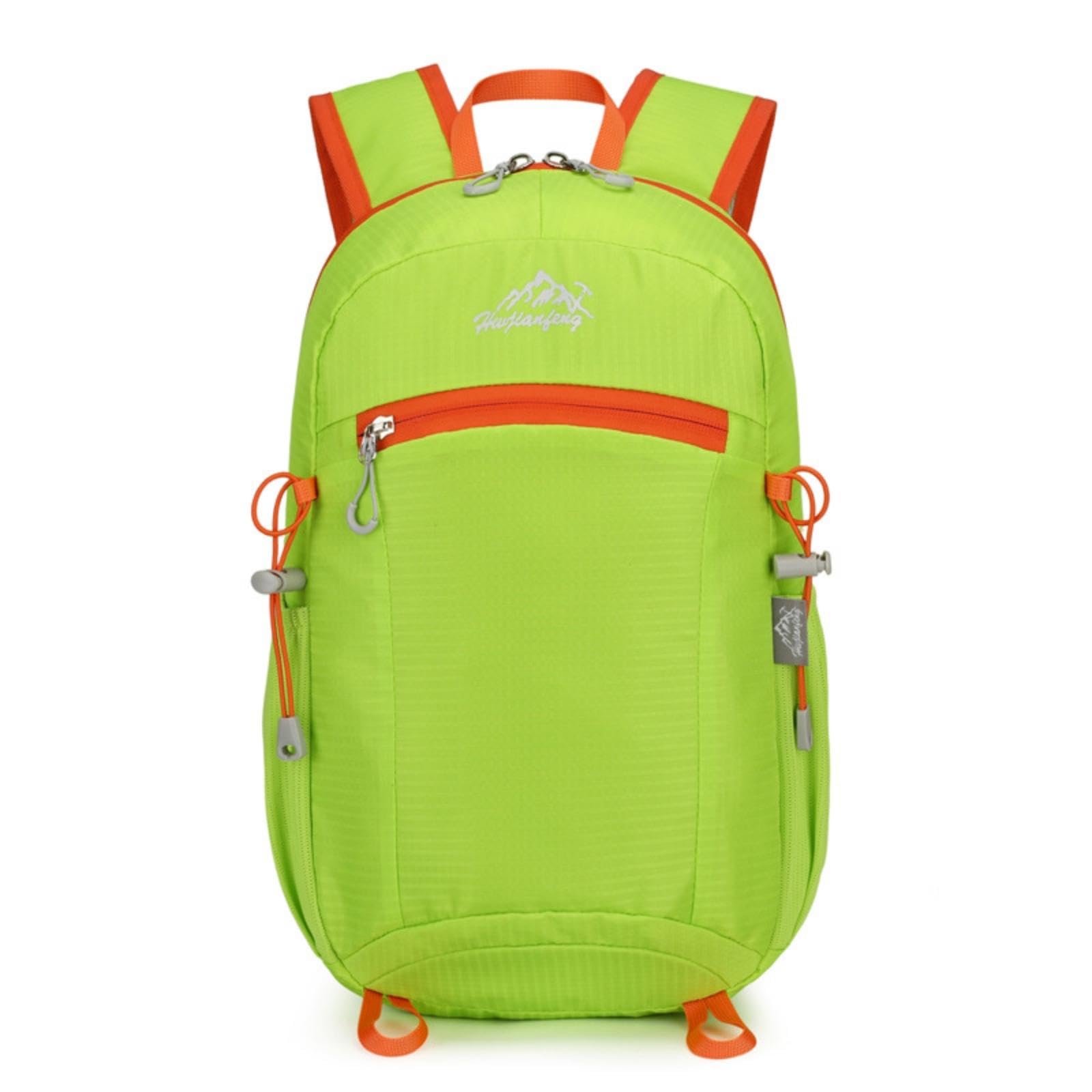 Waterproof Backpack Foldable Lightweight Backpack Side Pockets Packable Daypack for Walking, Biking Green-picture-11