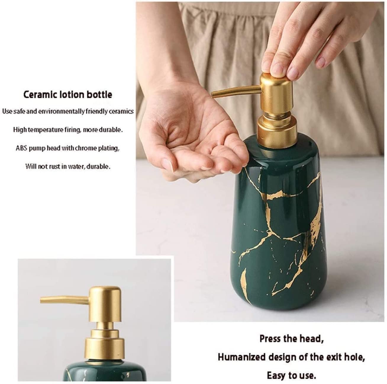 Juego de Accesorios de baño, Juego De Accesorios De Baño, Piezas De Diseño Moderno, Luz De Cerámica, Accesorios De Baño De Lujo, Juego De Baño para Baño Decoración Moderna de baño(E)