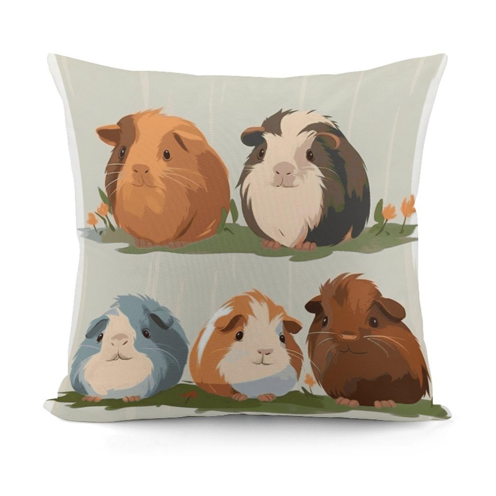 Adfgyerh Style Smiling (8) Decorative Pillow Covers, Throw Pillow Covers Soft For All Seasons, Pillowcases For Couch Living Room Sofa Bedroom 18X18 Inch