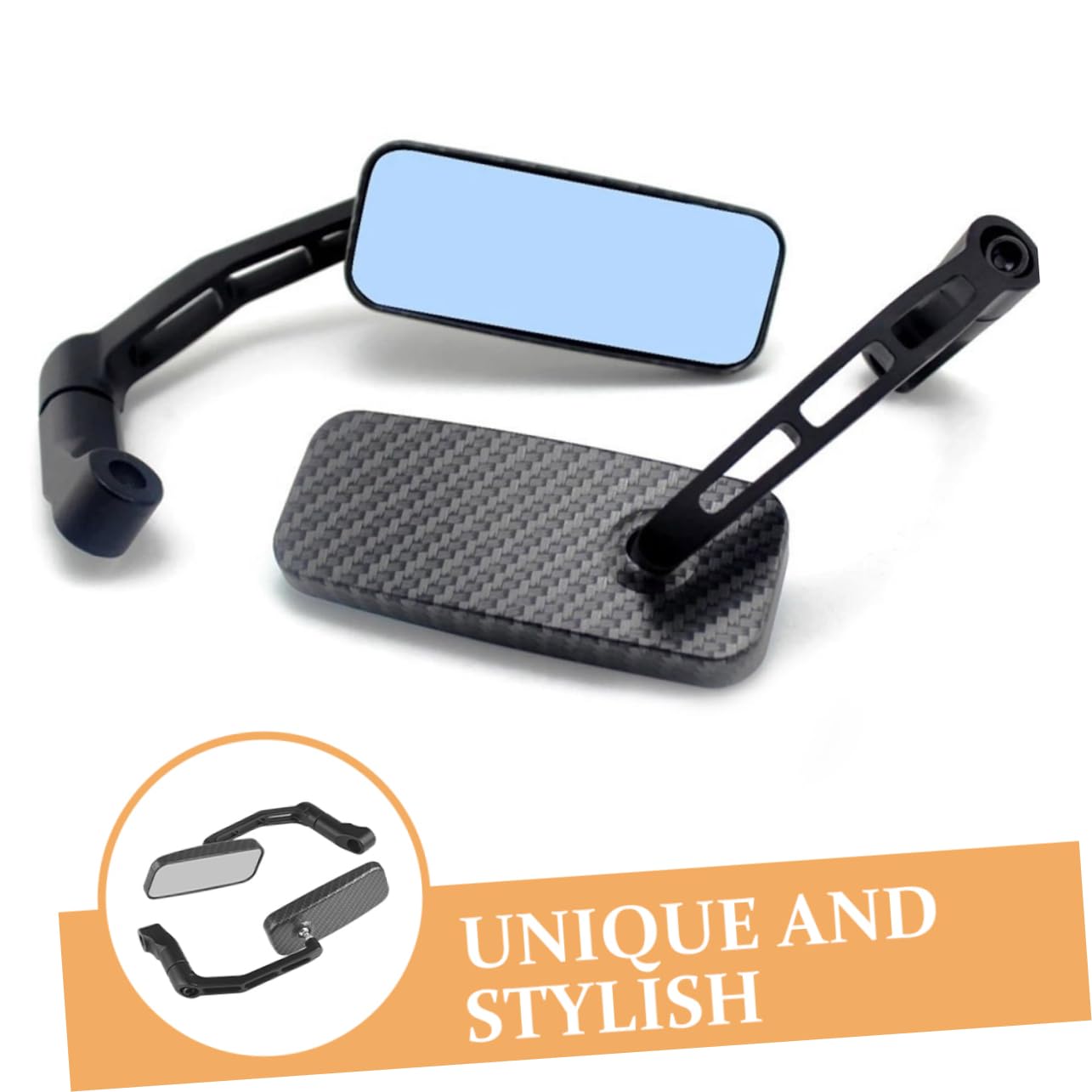 Toyvian 1set Specchietti Retrovisori Per Scooter Antiriflesso Facile Installazione Compatibili Con Veicoli Elettrici e Design Modificato Snake Skin