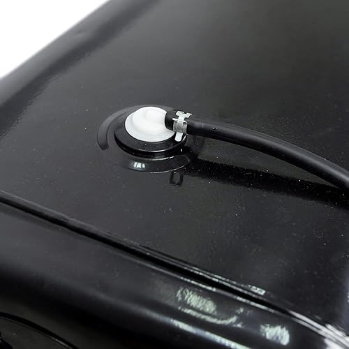 Miniatura 6 de DIYtuning - Tanque de pila de combustible diésel de hierro para camión de transporte de combustible fácil, ligero, pulido, diese, almacenamiento de