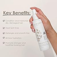 Vista 5 de Purezero 9-in-1 Leave-In Conditioner Spray 6 oz – Multi-Action Hair Treatment for Moisture, Detangling, Frizz Control, Heat Protection, and Shine