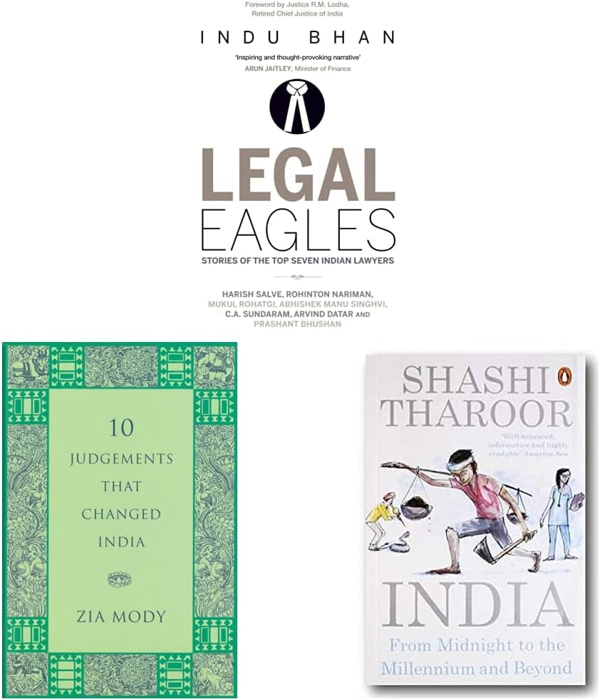 Legal Eagles: Stories of the Top Seven Indian Lawyers & 10 Judgements that Changed India & India: From Midnight to the Millennium