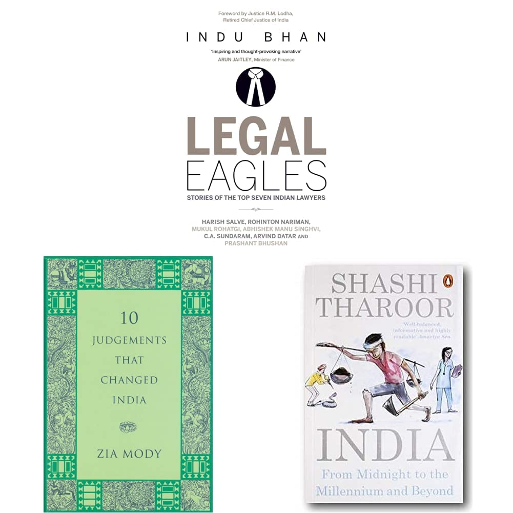 Legal Eagles: Stories of the Top Seven Indian Lawyers & 10 Judgements that Changed India & India: From Midnight to the Millennium