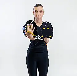 Palmar de Natação Hand Paddle DF4051-M Médio Preto Dafoca Sports