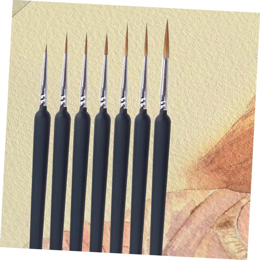 Juego De 15 Pinceles De Acuarela De Pelo De Comadreja para Acuarela Fina (9 Piezas X 15)