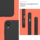 YATWIN Silicone Back Case for iPhone XR, Soft-Touch Phone Back Cover for Apple iPhone XR - Black gallery image