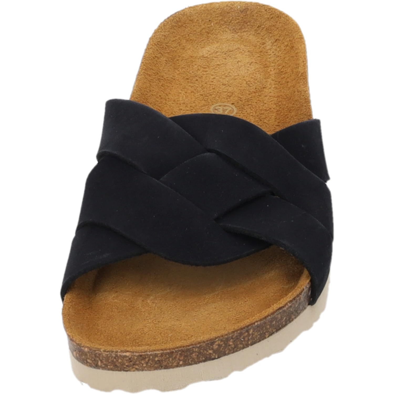 Palado Pantoletten Damen Torna Premium Leather - elegante Sandalen Made in Spain - Hausschuhe mit Kork-Fußbett - bequeme Sommerschuhe