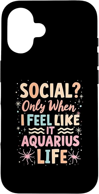 Aquarius Zodiac Sign Star Astrology Birthday Horoscope Case for iPhone 16