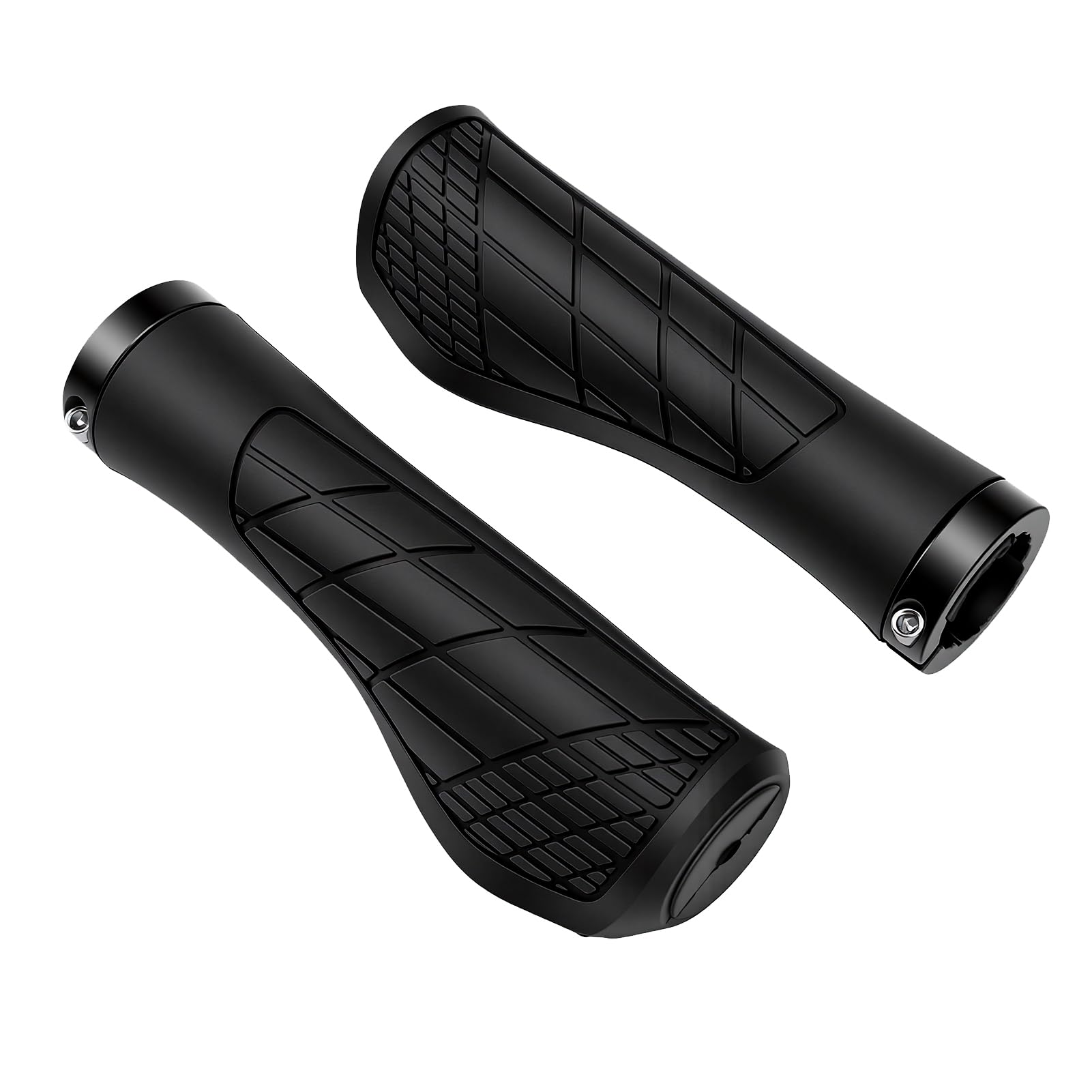 Ejoyous Manopole Ergonomiche per Manubrio della Bicicletta Manopole per Mountain Bike in Gomma Morbida Antiscivolo Ammortizzazione del Palmo Design Elastico per Mountain Bike Pendolari Ciclisti 6 Paia