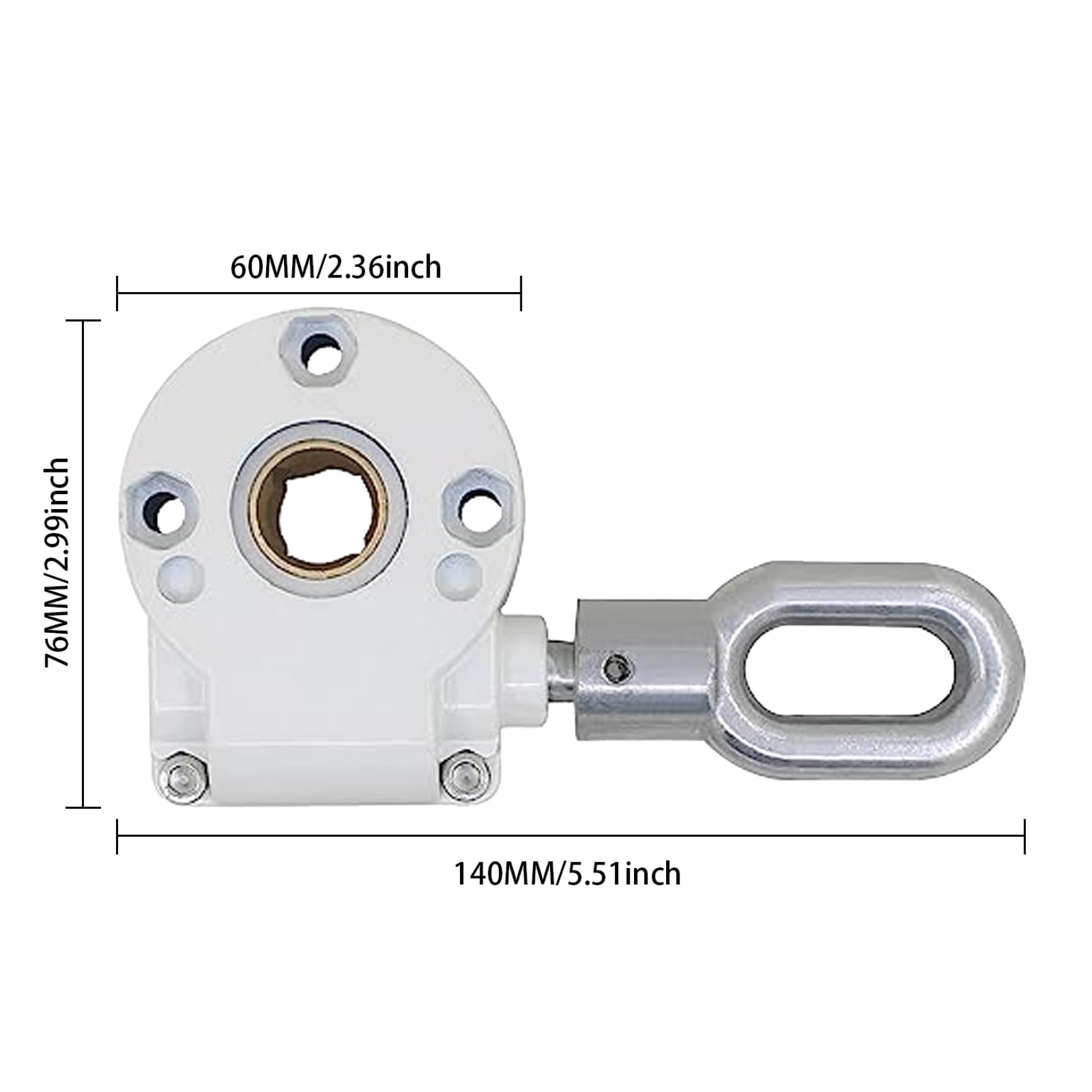 Kabellose Halterung, Ersatz-Halterung, für den Außenbereich, Markise, Schneckengetriebe, universell, manuell, 360 Grad drehbar, Ersatz-Sonnenschutz, Kurbelmechanik-Hardware