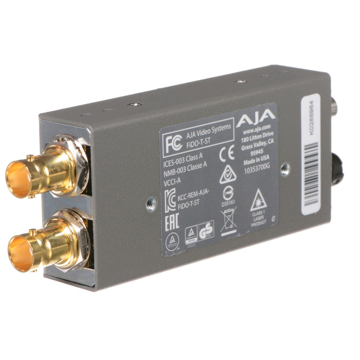 【中古】Aja fido-t single-channel SD/HD / 3g SDI to光ファイバコンバータループでSD/HD / 3g SDI出力 Amazon.com: AJA FiDO-T-ST Single Channel Optical Fiber SDI to ST
