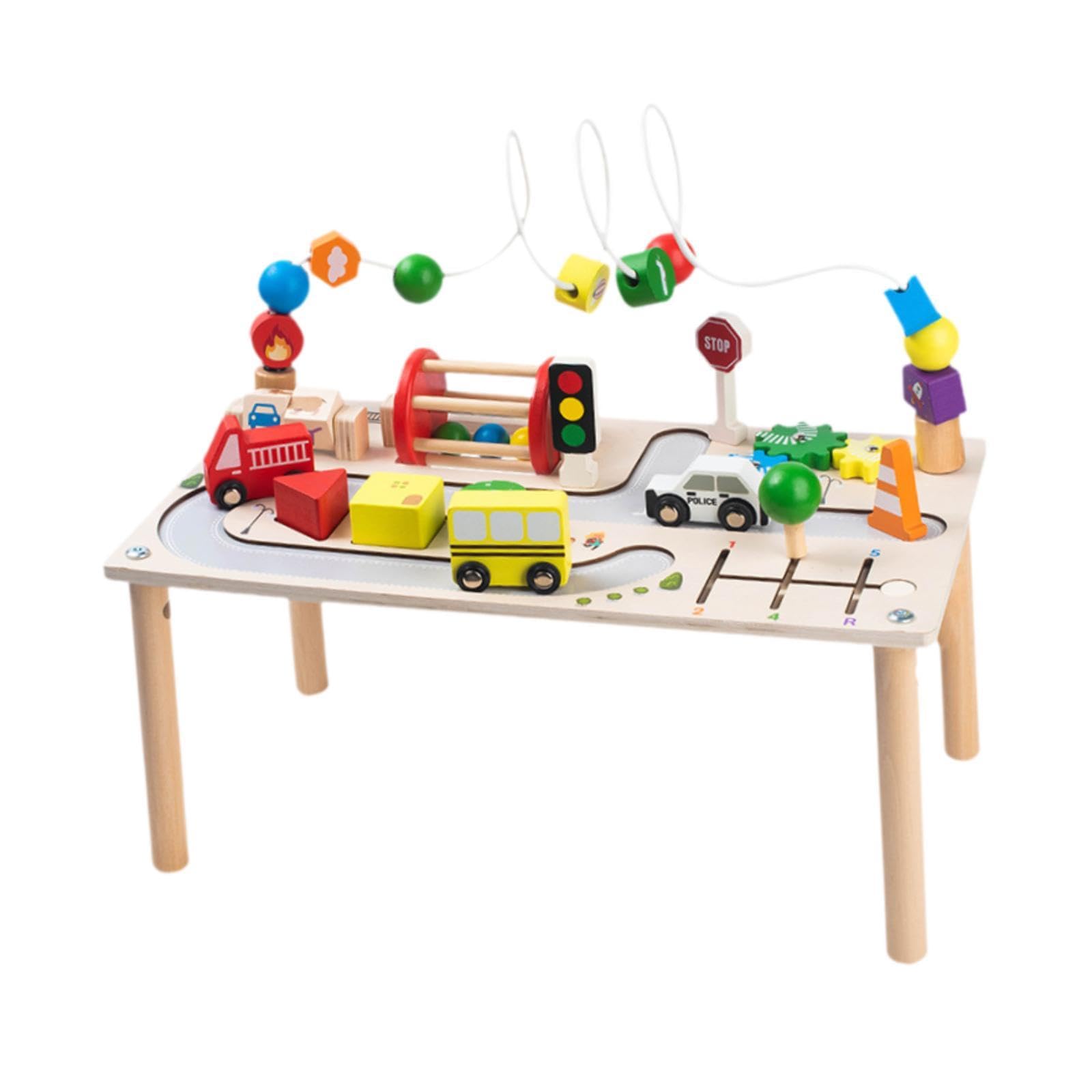 Sharplace Aktivitätstisch, pädagogisches Lernspielzeug, Auto-Spielzeug, Verkehrsbewusstsein, Aktivitätszentrum, Beschäftigungsbrett für Mädchen und Jungen