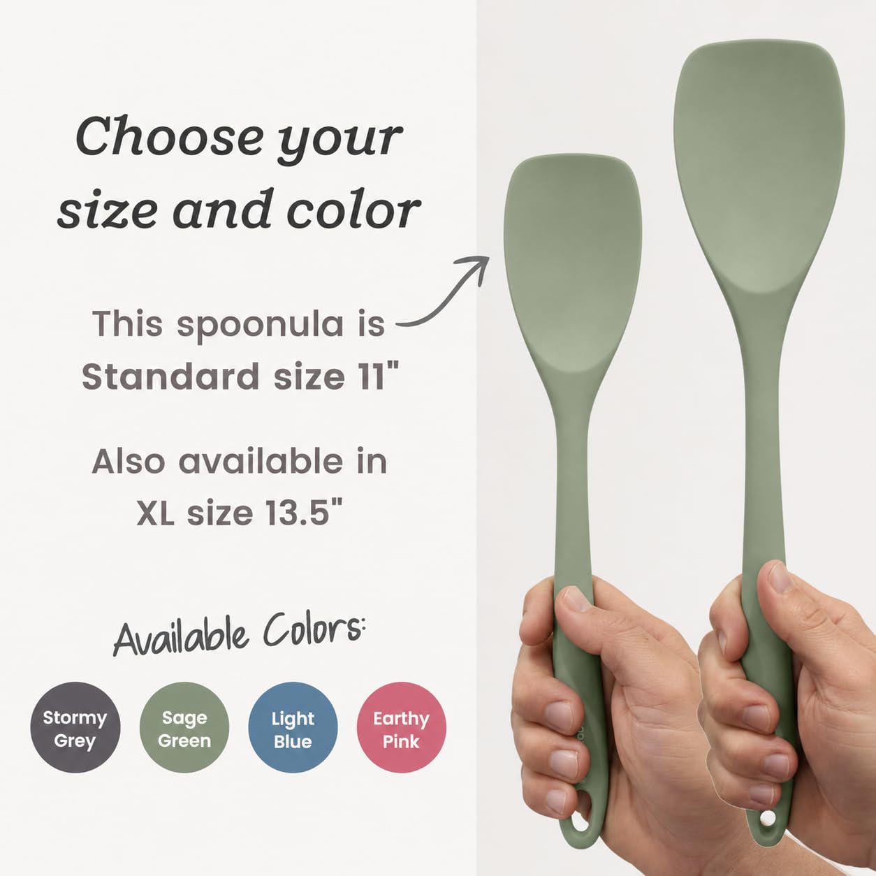 Starpack 'The All Rounder' Spatule en silicone de qualité supérieure – Spatule en silicone résistante à la chaleur jusqu'à 315,6 °C – Meilleures cuillères en silicone – Spatule en caoutchouc – Spatule