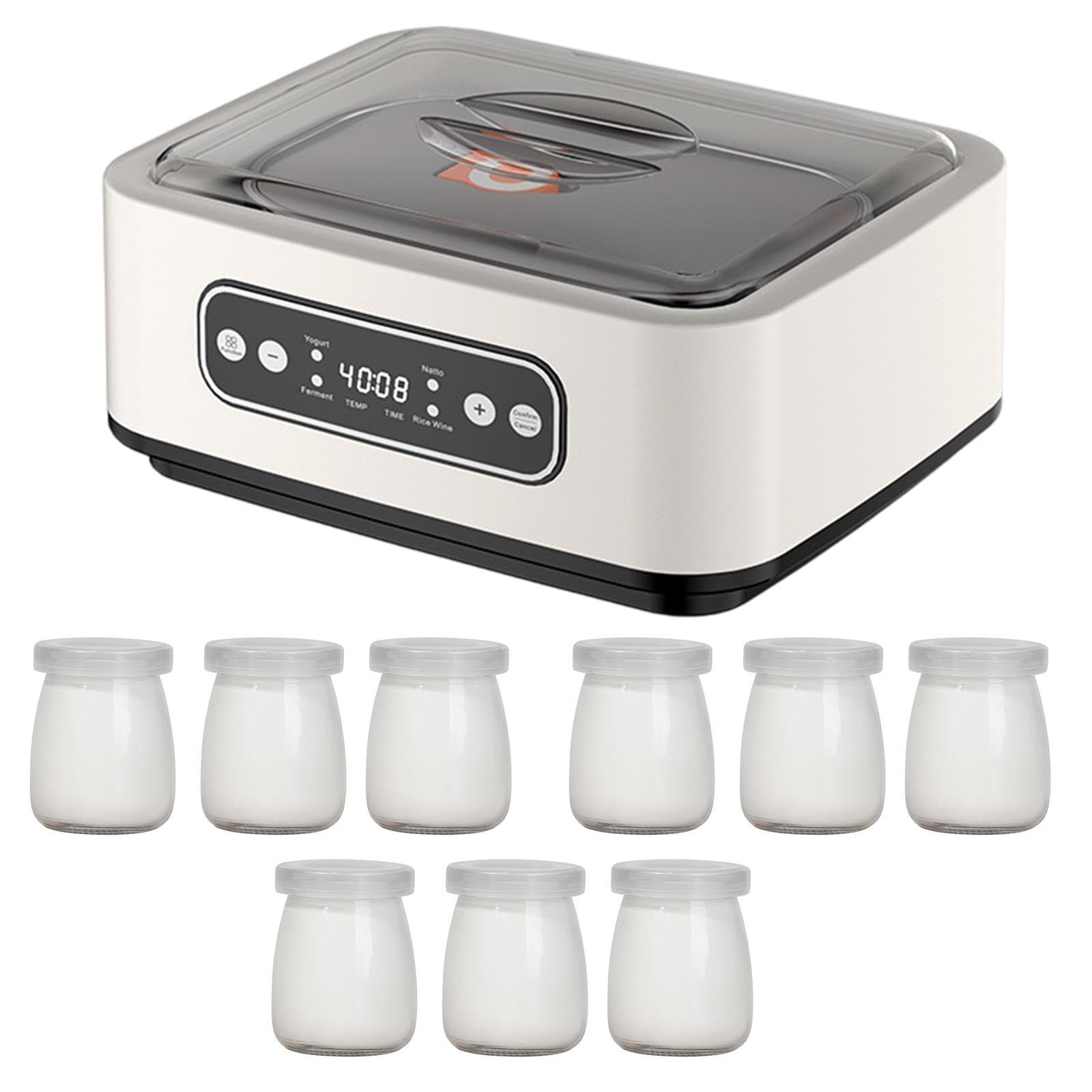 Merishopp Yogurt Maker DIY Professional Low Noise Small Kitchen Appliances with 9 Cups-image-41
