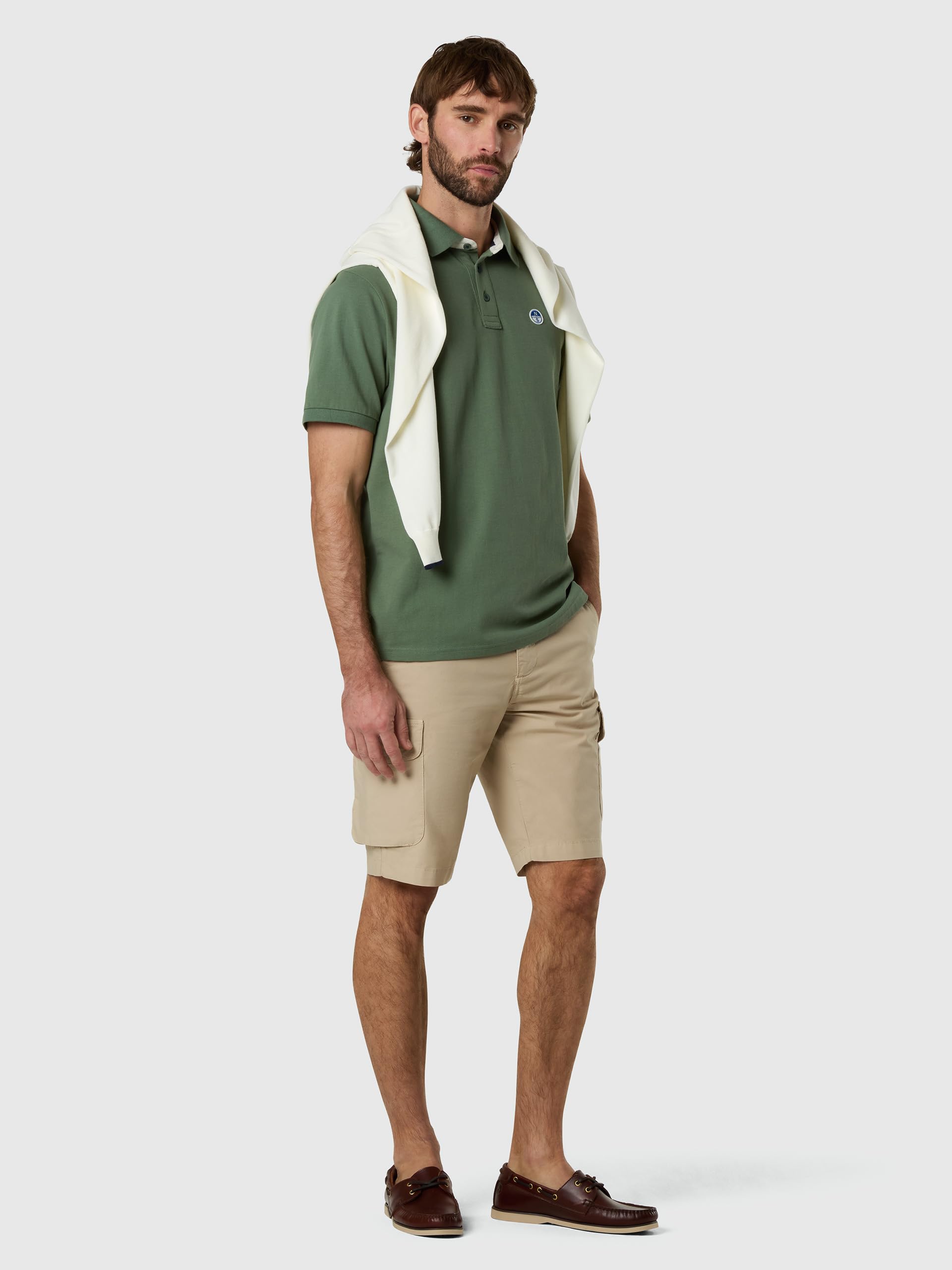 NORTH SAILS Polo Uomo in piqué di Cotone Bio