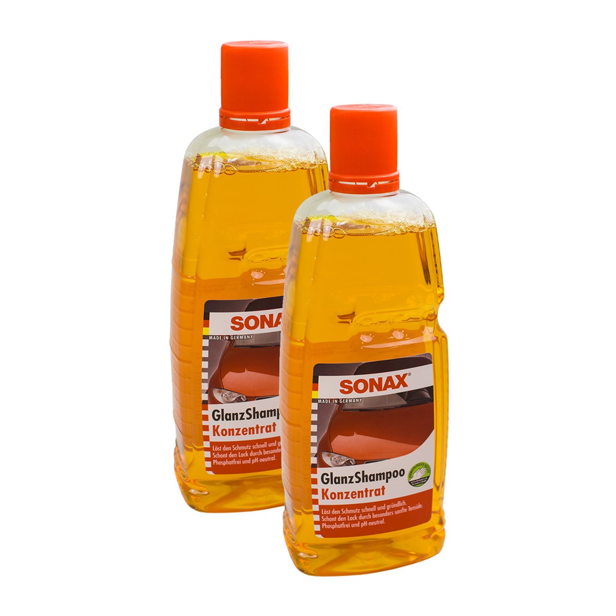 SONAX 2 x 03143000 Brillant de shampooing Concentré éclat Shampoing Auto 1L
