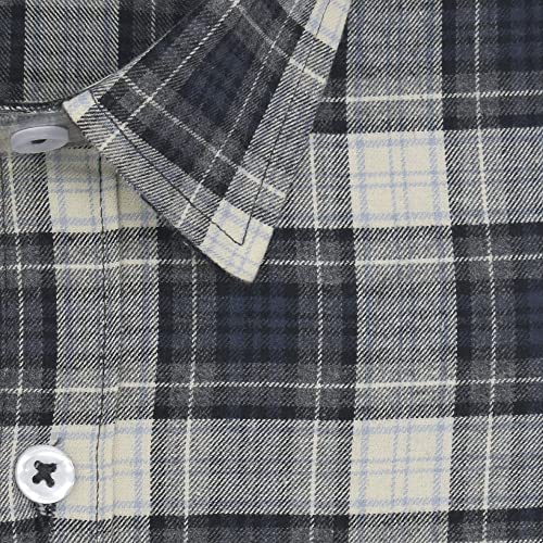 Image of GHPC 100% Cotton Checkered Half Sleeves Regular Fit Formal Shirt for Men