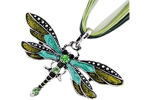 Fashion Creative Bohemian Jewelry Ethnic Multi-layer Chain Colorful Enamel Dragonfly Pendant Necklace