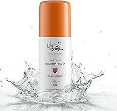 Chemist at Play UnderArm Roll-On with 5% AHA, Lactic Acid & 1% Mandelic Acid | Prevents Body Odour, Brightens Skin & Exfoliates Underarm | For Sensitive Skin | Aqua Fragrance | Alcohol Free - 75ml