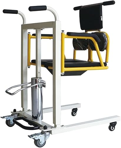 Sillas de ruedas de transporte hidráulico, silla de ducha elevadora con ruedas y asiento dividido de 180, silla cómoda impermeable para personas