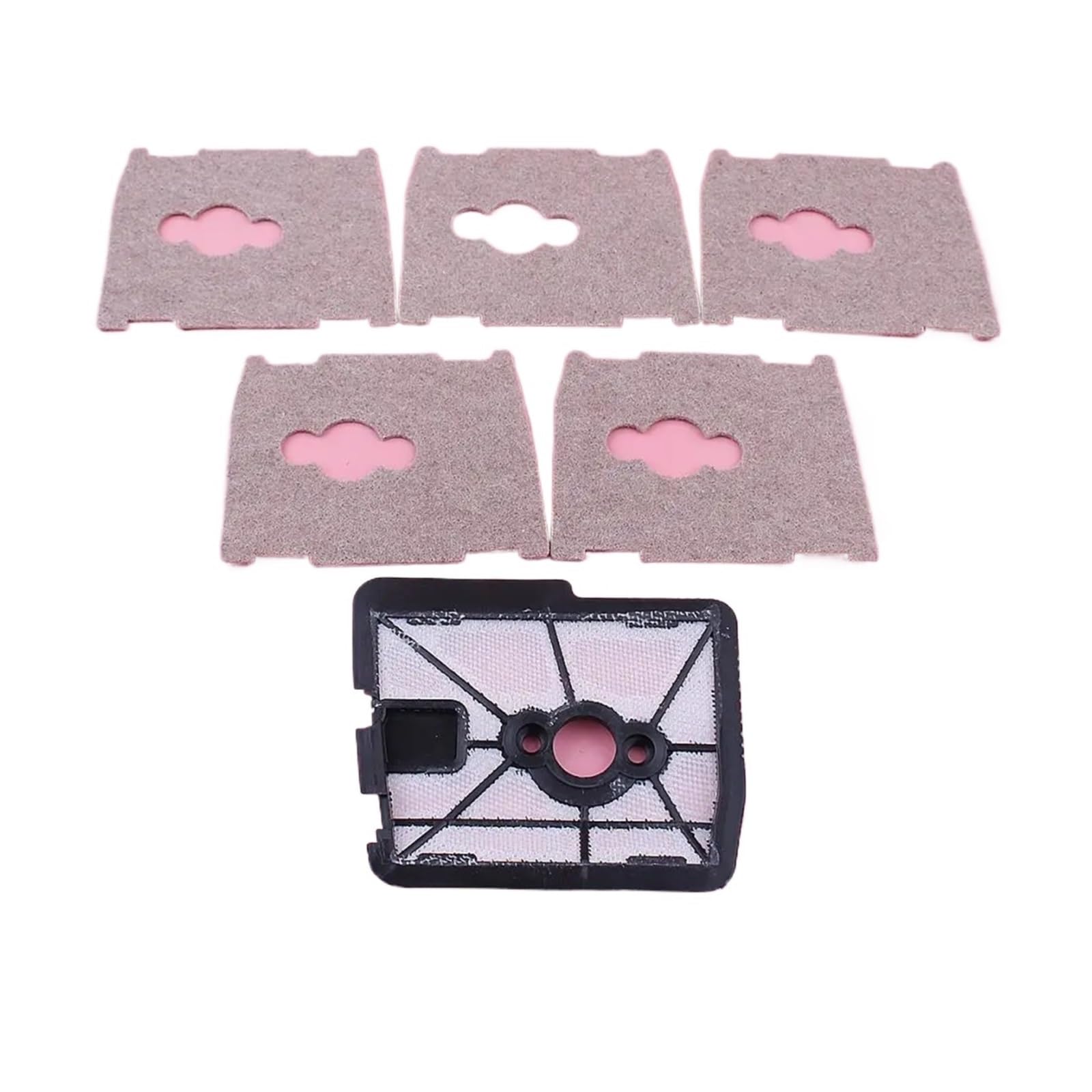 5 filtros de Aire for FS360, FS420, FS420L, FS500, FS550, FS550L, Motor de 2 Tiempos, Gasolina, Herramientas de jardín, repuestos for cortadora de césped.
