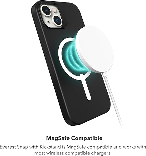 Miniatura 5 de ZAGG Everest Snap - Funda para iPhone 15 con soporte, protección contra caídas (20 pies19.7 ft), funda texturizada de triple capa para teléfono