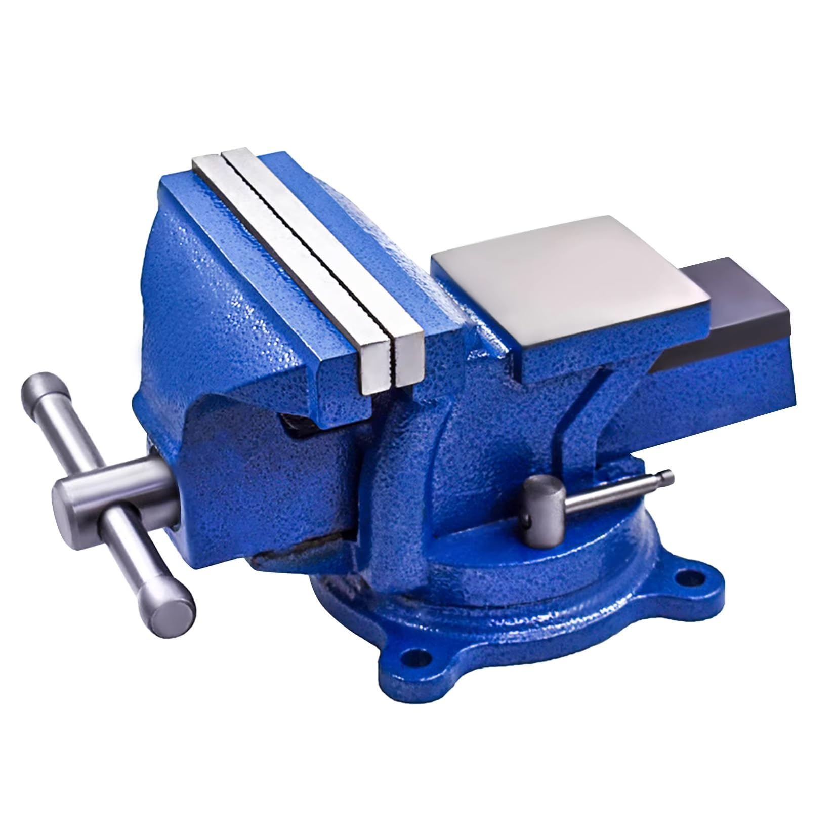 Bench Vice, 5" Bench Vise with Anvil 360° Swivel Locking Base Table Top Clamp Vice for Woodworking, Metalworking