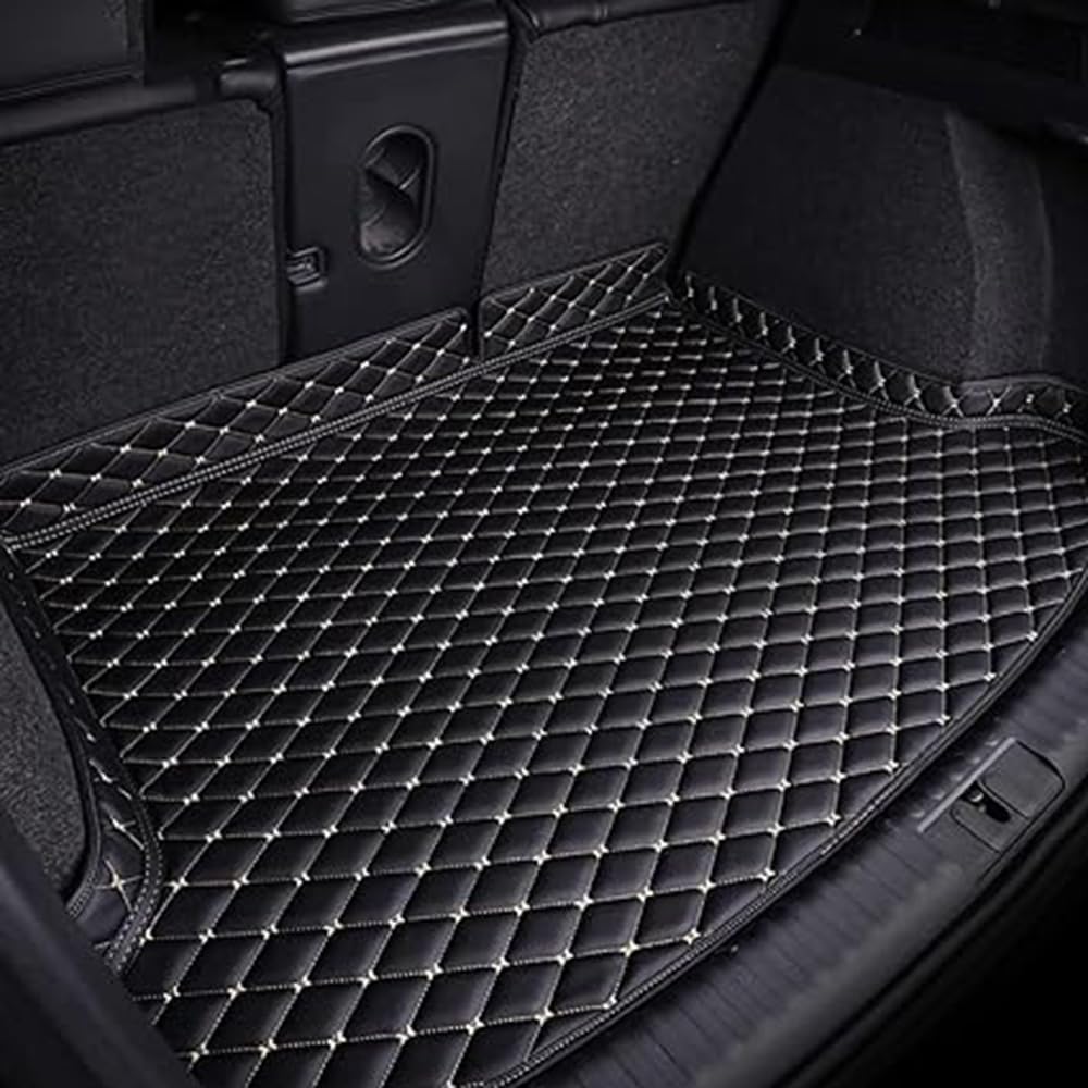 CUULESA Car Leather Boot Mats, for Peugeot 3008 GT Line 2019-2024 Waterproof Anti Slip Anti Scratch Tray Liners Luggage Mat Interior Accessories,D