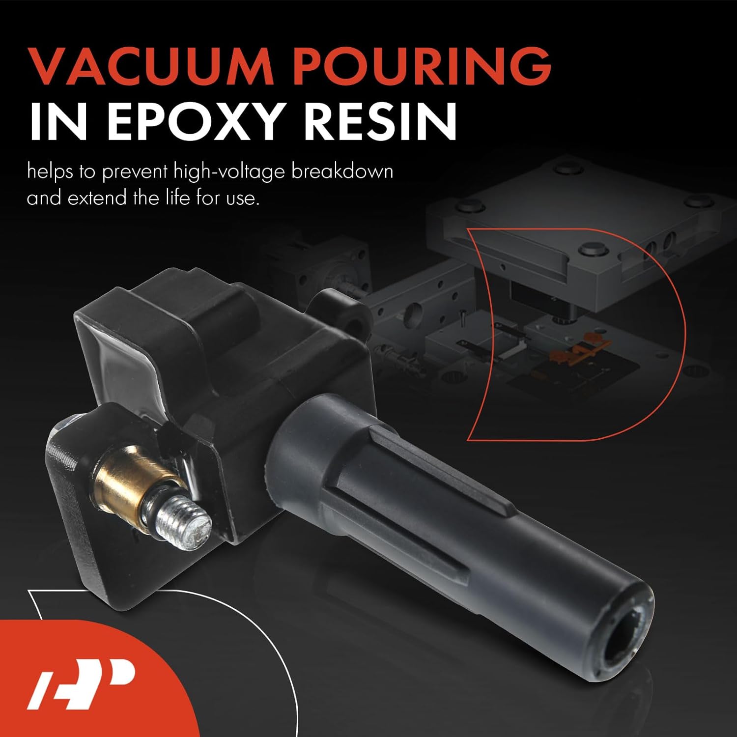 A-Premium Engine Ignition Coil Packs Compatible with Subaru Impreza 2002 H4 2.0L EJ205 Turbo Only 4-PC Set