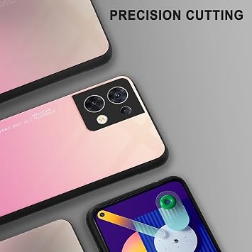 RankOne Gradient Glitter Mobile Phone Case for Oppo Reno8 5G 6.43 Inches Thin Slim Protective Case - 1