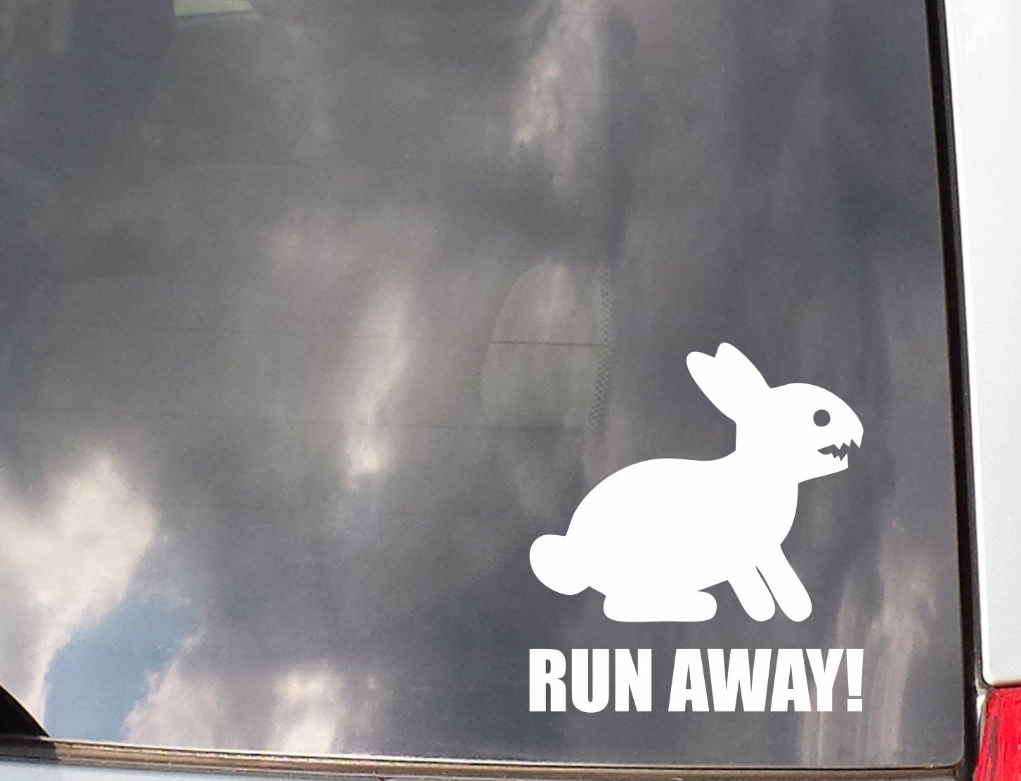 Killer Rabbit of Caerbannog - Holy Grail - Run Away! - Precision-Cut Vinyl Decal/Sticker (NOT Printed)
