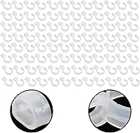 Vista 7 de 100 ganchos de conector para perchas de plástico, ganchos de plástico para ahorrar espacio, mini ganchos en cascada resistentes para colgar ropa