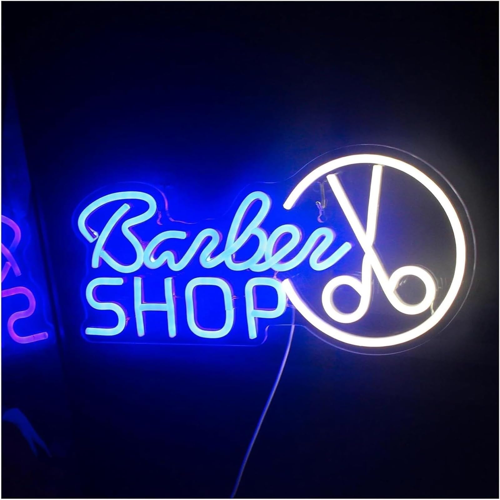 Aextroi neon Lights Sign Colorful Letters Interior Lighting Neon Sign Lights Hair Salon Acrylic Wall Hanging