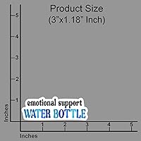 Vista 2 de (3Pcs) Emotional Support Water Bottle Sticker Funny Decals Waterproof Vinyl Sticker for Laptops Water Bottles Tumbler Stickers Adults Kids Boys