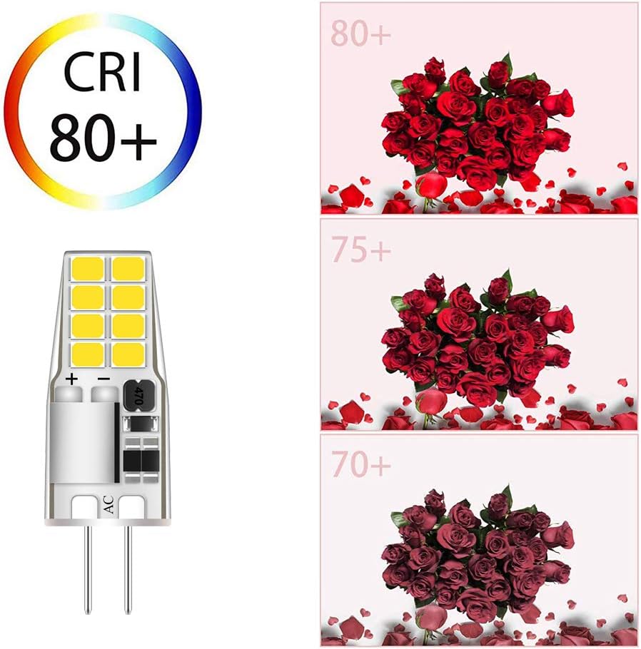 Crazy Clearance G4 LED Bulb 3W 12V AC/DC Daylight White 6000K T3 JC Type Bi-Pin Base 20W-25W Halogen Bulb Replacement for Outdoor Landscape Lights, Puck Light, Under Counter Light, RV, Ground Light (10 Pack)