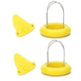 2Pcs Yellow Kiwi Peeler,Easy-Grasp Kiwi Tool,2-In-1 Stainless Steel Kiwi Fruit Peeler Cutter for Kiwi,Dragon Fruit, Etc,Graters, Peelers and Slicers